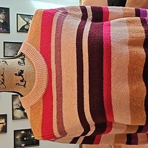 Pink Wine Purple.....Stripped Long Sleeve Sweater